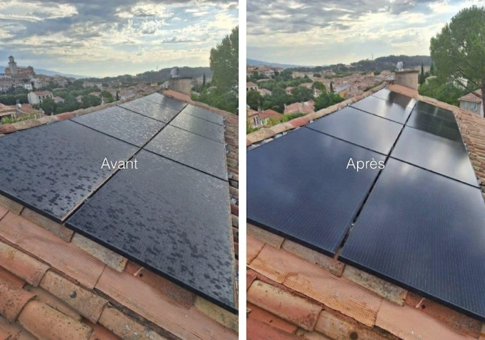 Nettoyage de panneaux solaires et photovoltaïques dans le Var